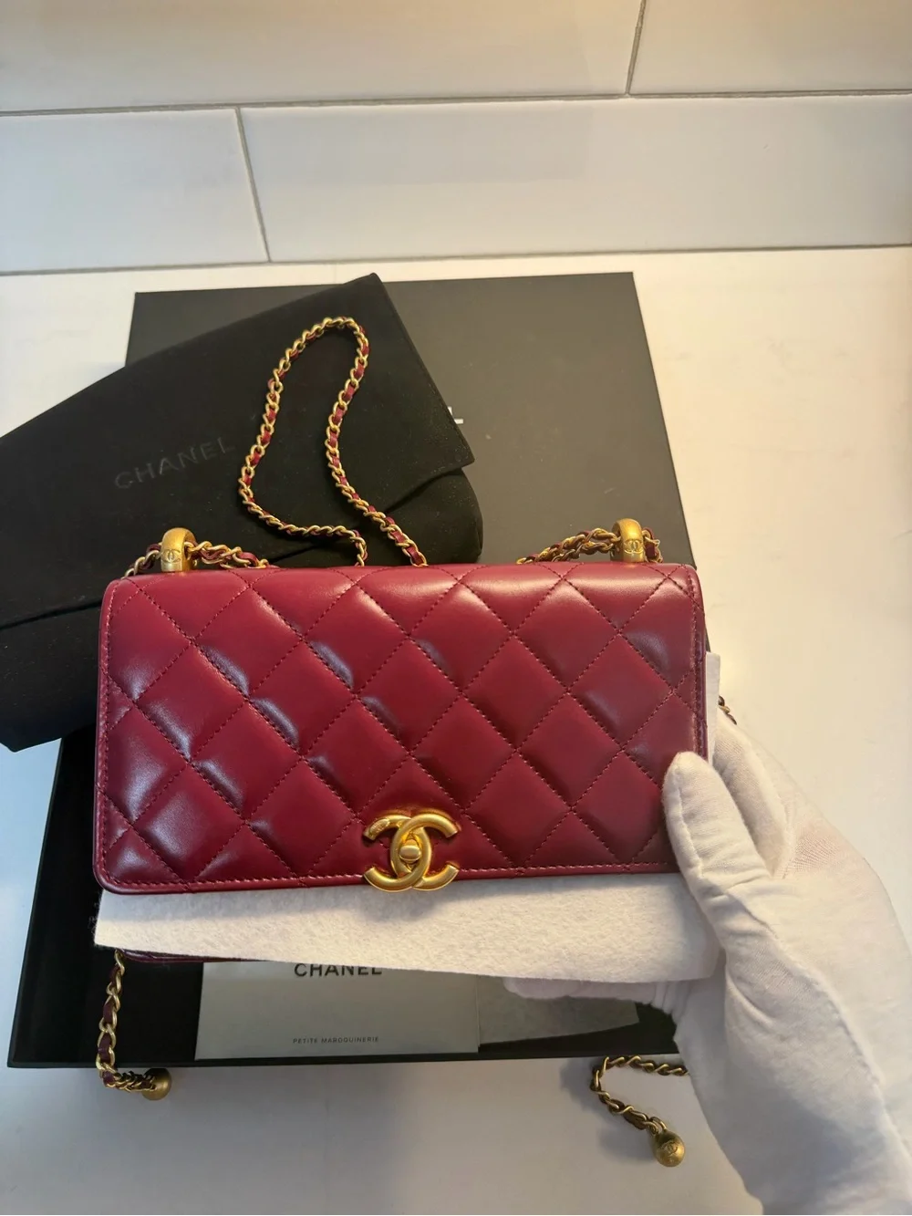 CHANEL classic lambskin